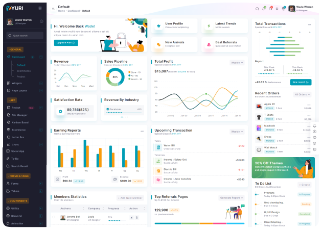 default dashboard